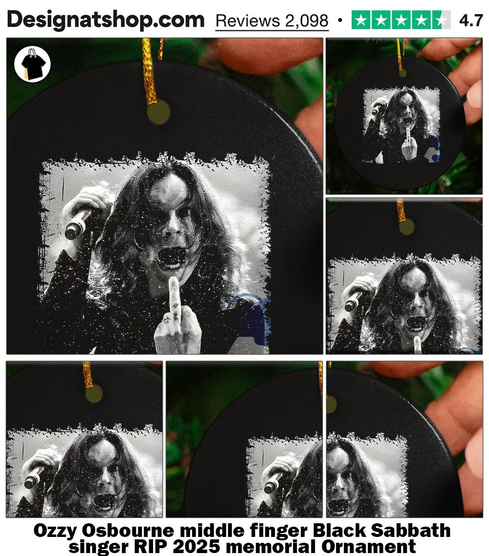 Ozzy Osbourne middle finger Black Sabbath singer RIP 2025