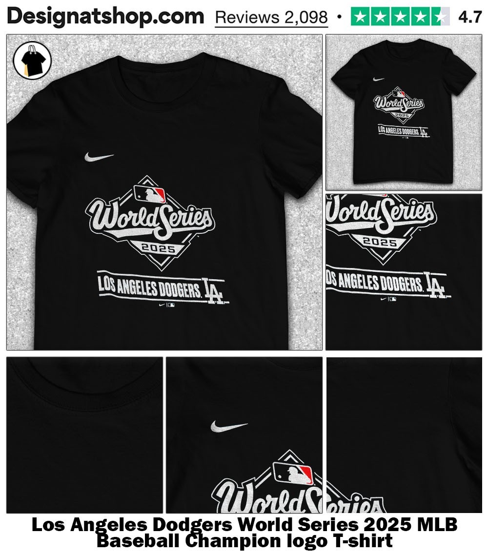 Los Angeles Dodgers World Series 2025 MLB Baseball Champion logo