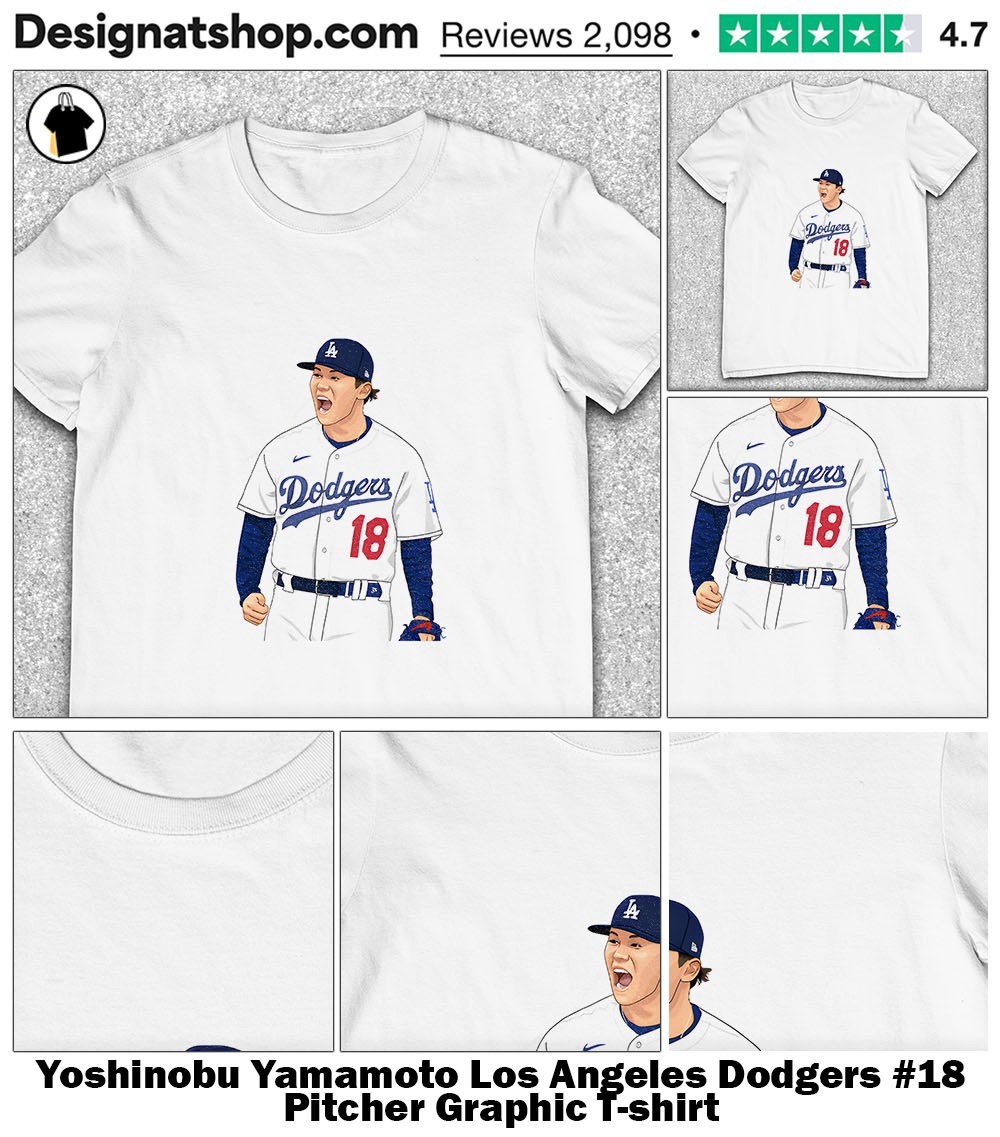 Yoshinobu Yamamoto Los Angeles Dodgers #18 Pitcher Graphic