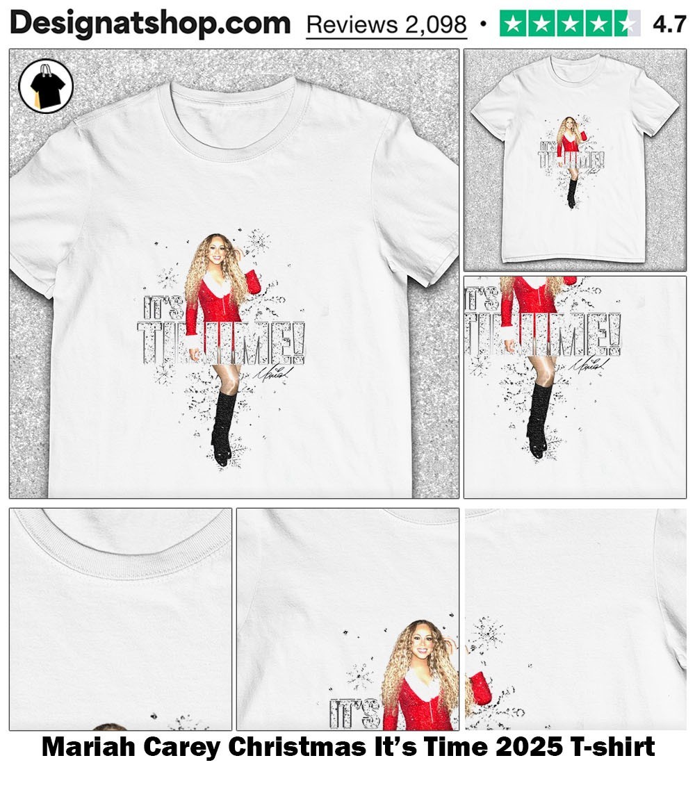 Mariah Carey Christmas It's Time 2025 shirt, hoodie, sweater, long