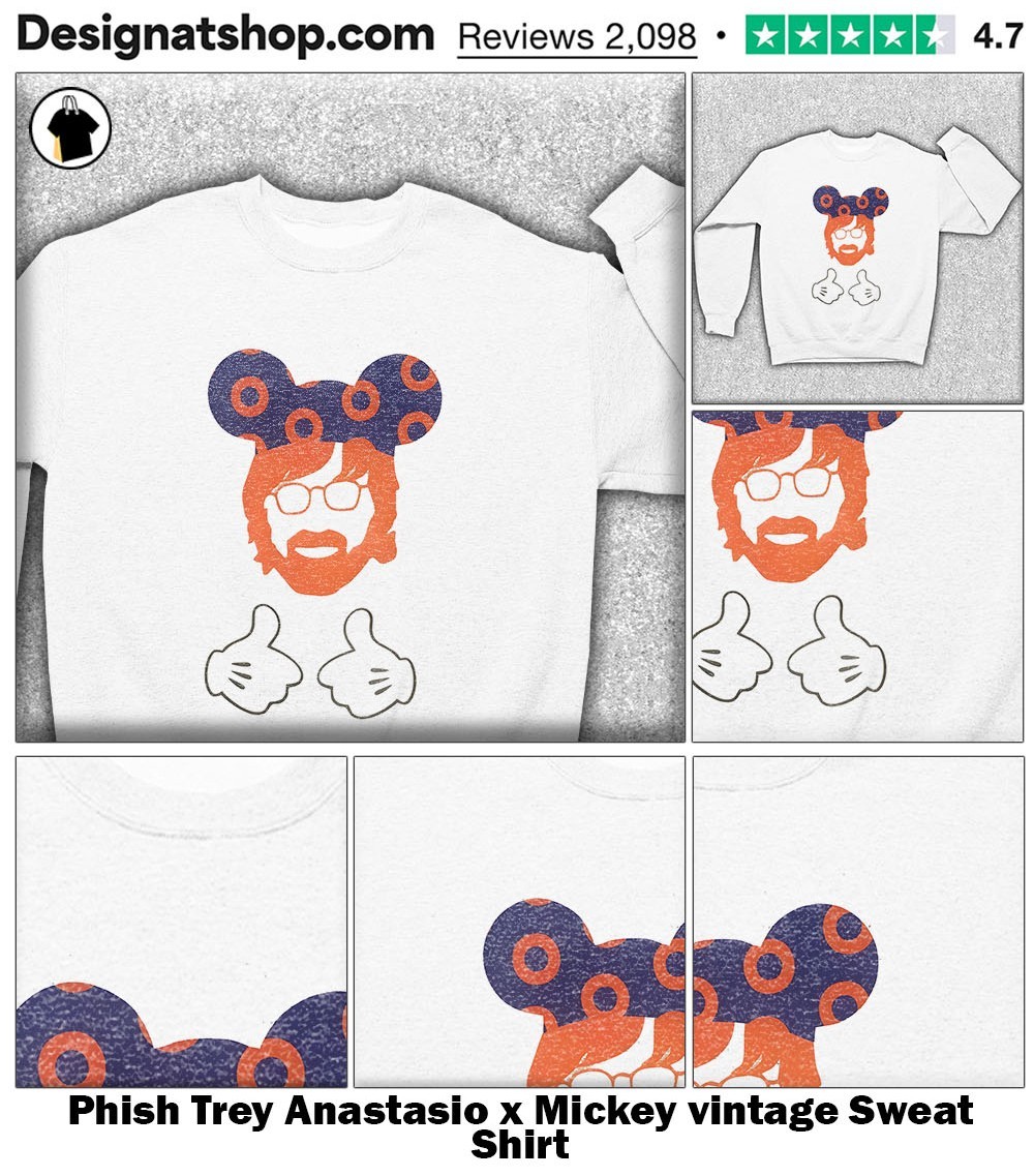 Phish Trey Anastasio x Mickey vintage shirt, hoodie, sweater, long